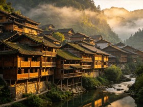 没有图纸,不用一钉,悬崖上的土家吊脚楼凭什么百年不倒?